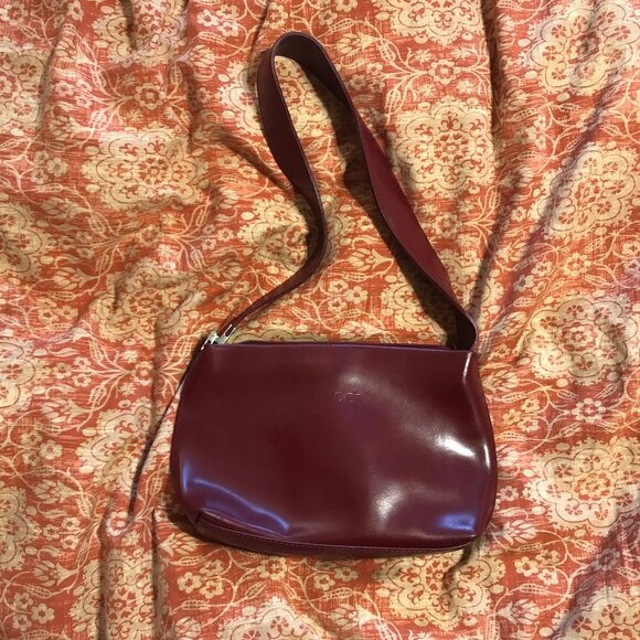 VINTAGE GUCCI RED WINE LEATHER - PURCHASED IN ROMA, ITALIA - Picture 6 of 8
